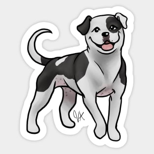 American Bulldog - Black and White Sticker